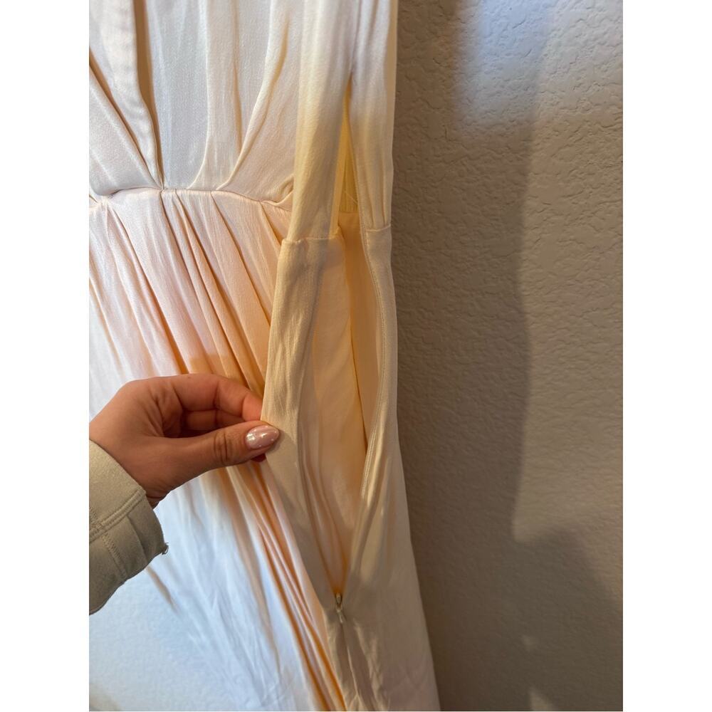 Anthropologie Cream Maxi Dress | Elegant Grecian-Inspired Evening Dress | NWOT - Picture 6 of 13